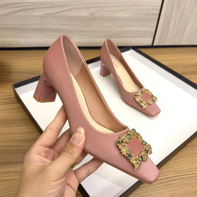 DAPHNE Chunky Heel High Heels 6CM Women's-2