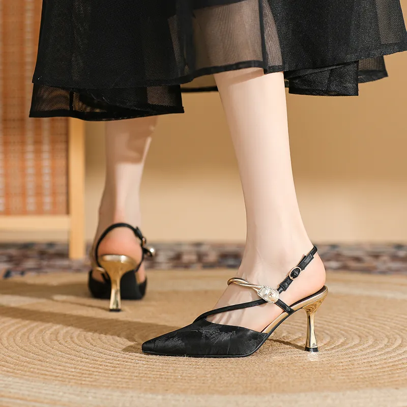 DAPHNE Slim Heel High Heels 7.5CM Women's-3