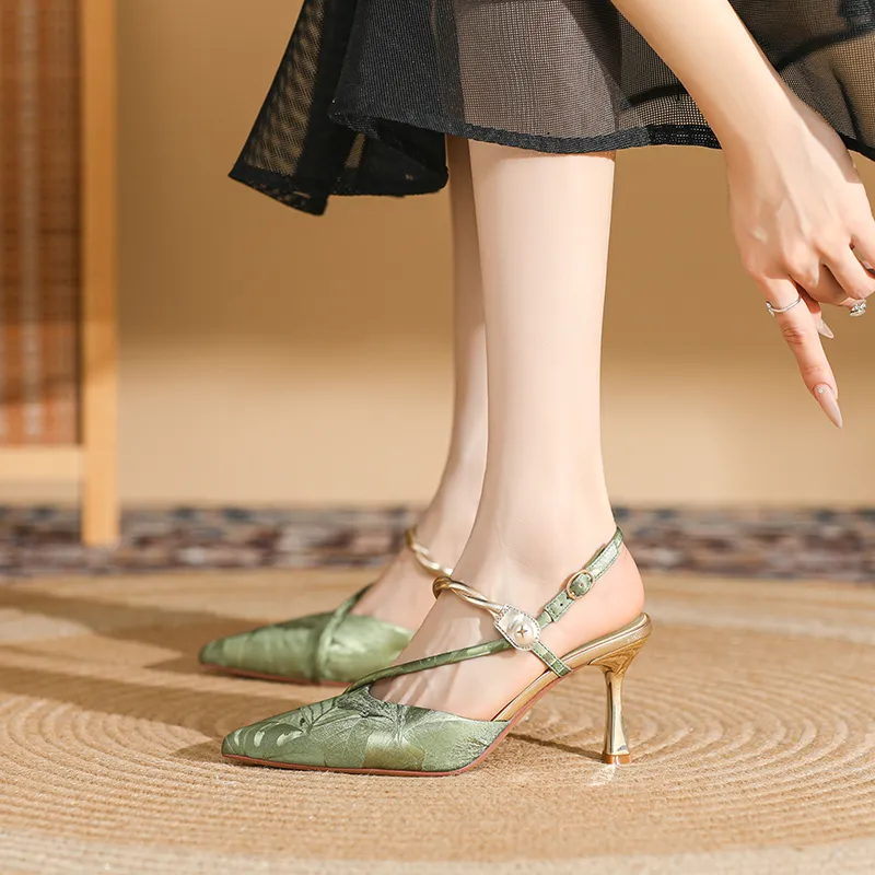 DAPHNE Slim Heel High Heels 7.5CM Women's-10