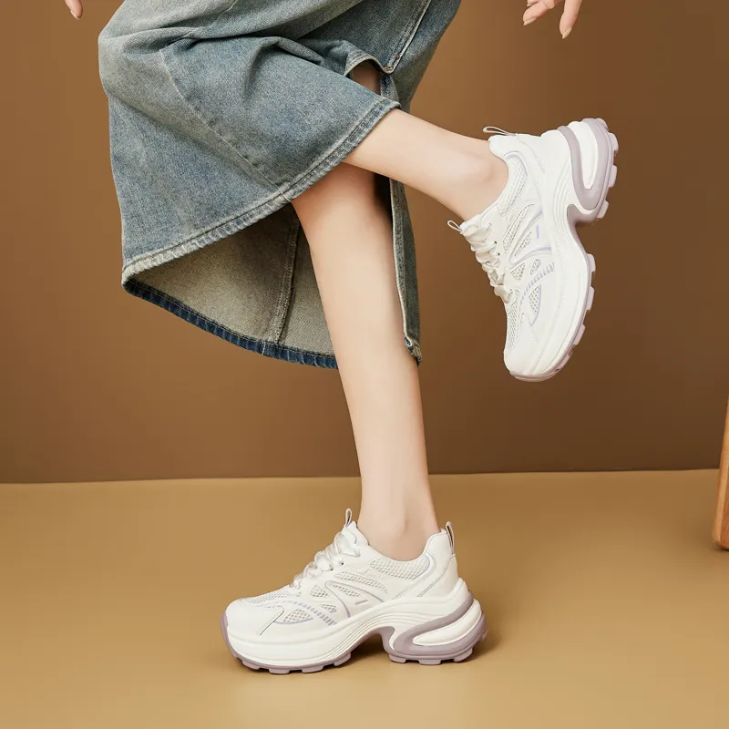 DAPHNE Low Top Chunky Sneakers Women's-5