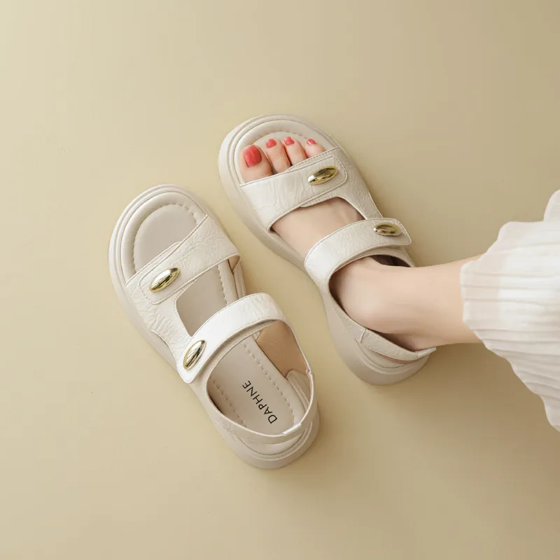 DAPHNE Beach Sandals Women's Ecru/Apricot-4