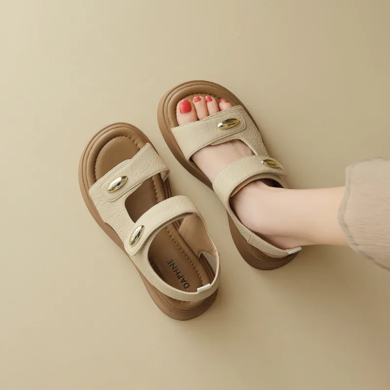 DAPHNE Beach Sandals Women's Ecru/Apricot-7