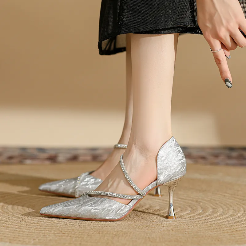 DAPHNE Slim Heel High Heels 7.5CM Women's-3