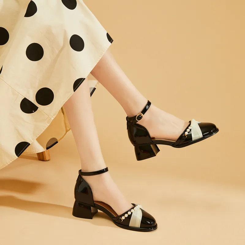 DAPHNE Chunky Heel High Heels Women's-1