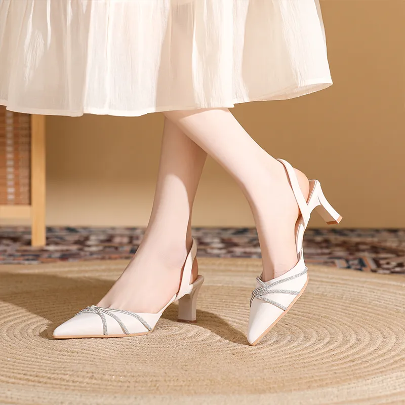 DAPHNE Chunky Heel High Heels 6CM Women's-10