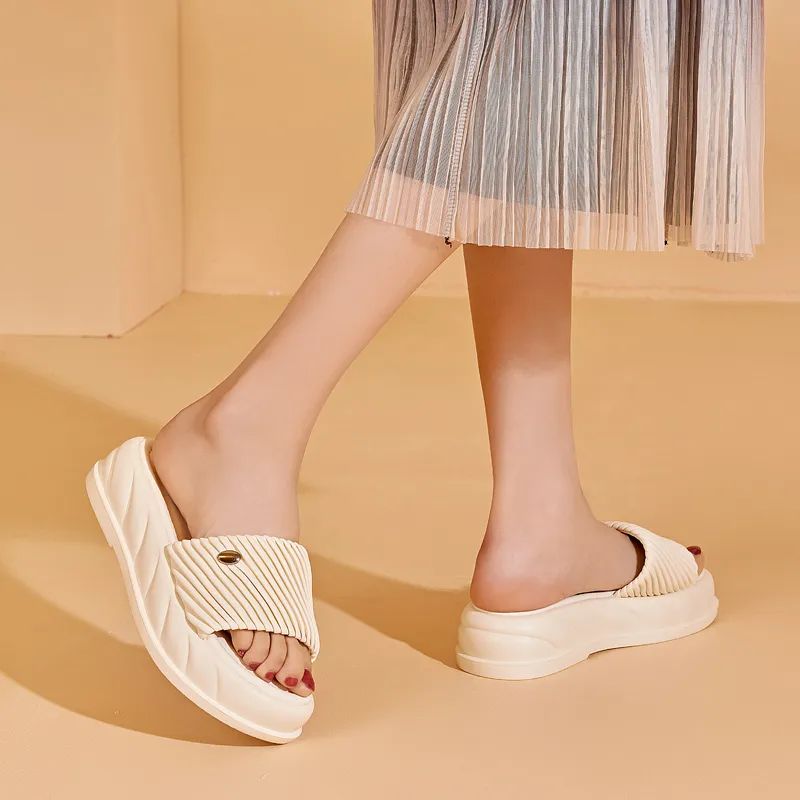 DAPHNE PU Polyurethane Slip Resistant Slide Slippers Women's-3