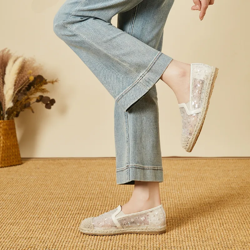 DAPHNE Espadrilles Women's Champagne/Ecru-7