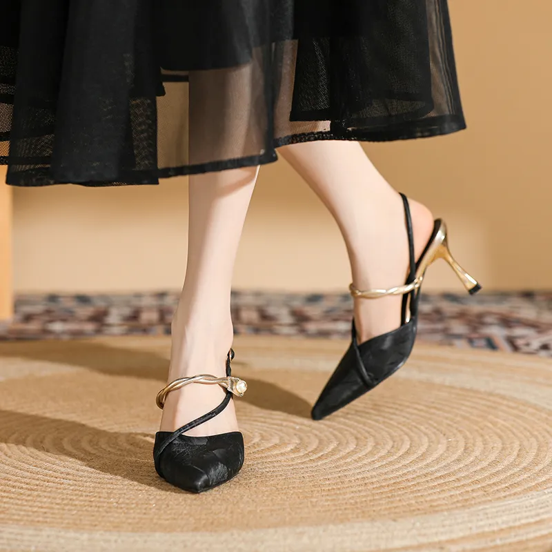 DAPHNE Slim Heel High Heels 7.5CM Women's-2