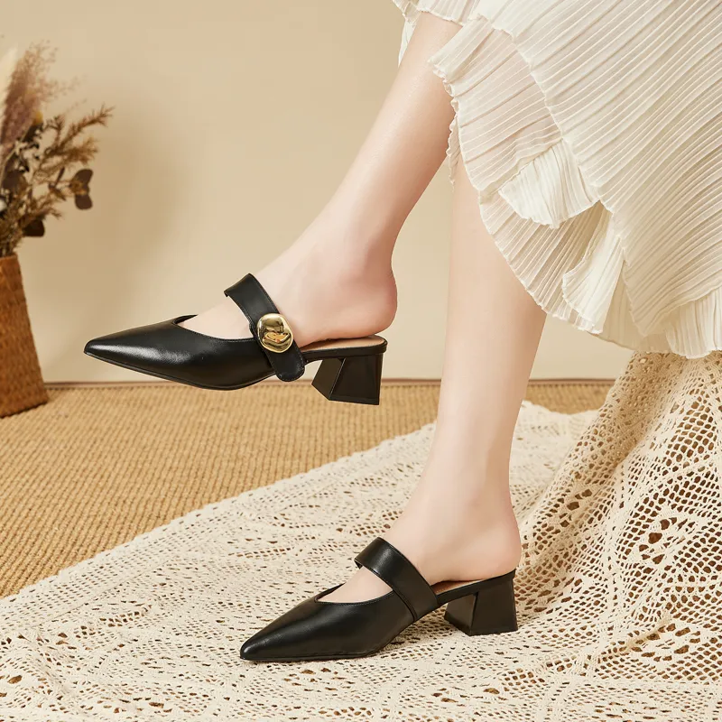DAPHNE Slip Resistant Closed Toe Slippers Women's-1