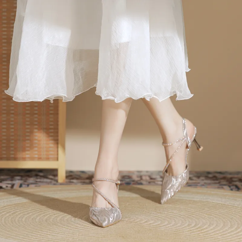 DAPHNE Slim Heel High Heels 7.5CM Women's-7