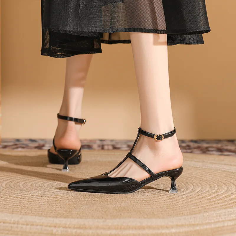 DAPHNE Slim Heel High Heels 4.5CM Women's-1