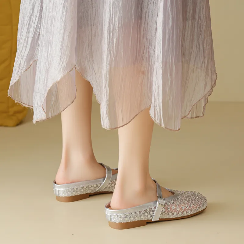 DAPHNE Slip Resistant Closed Toe Slippers Women's-5