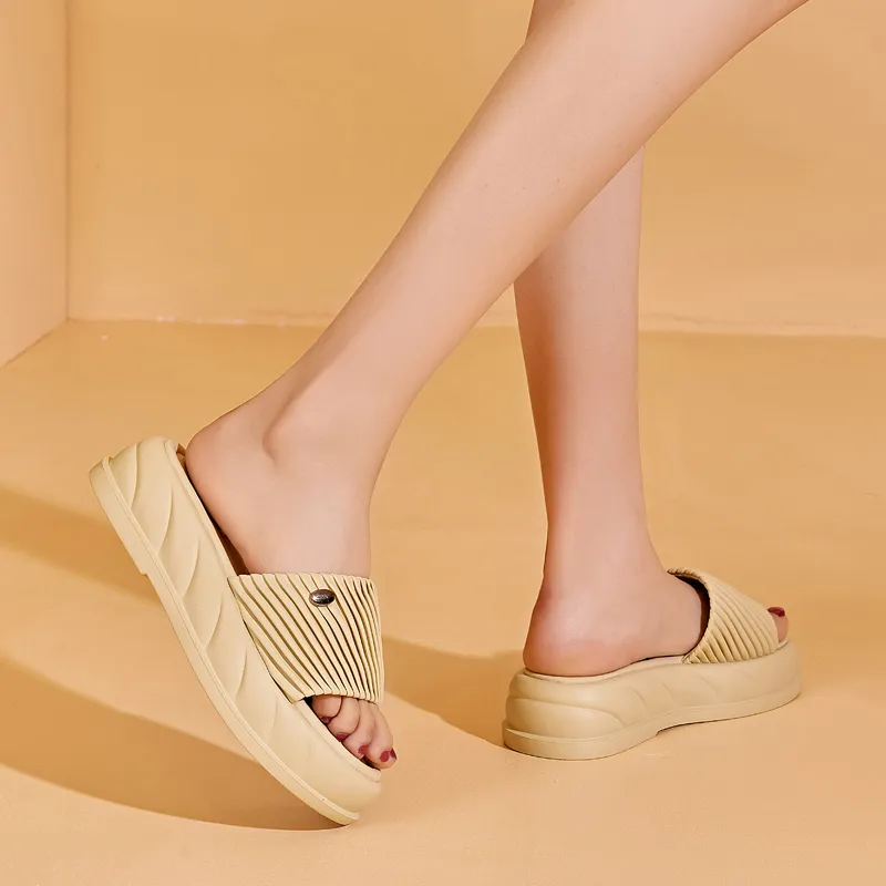 DAPHNE PU Polyurethane Slip Resistant Slide Slippers Women's-10