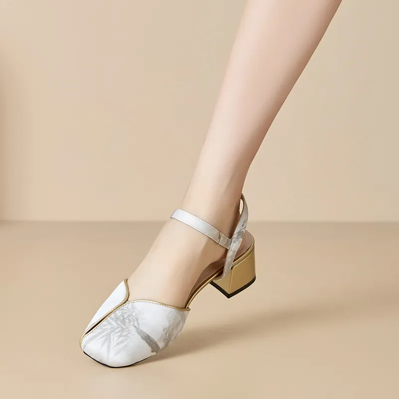 DAPHNE Chunky Heel High Heels Women's-3
