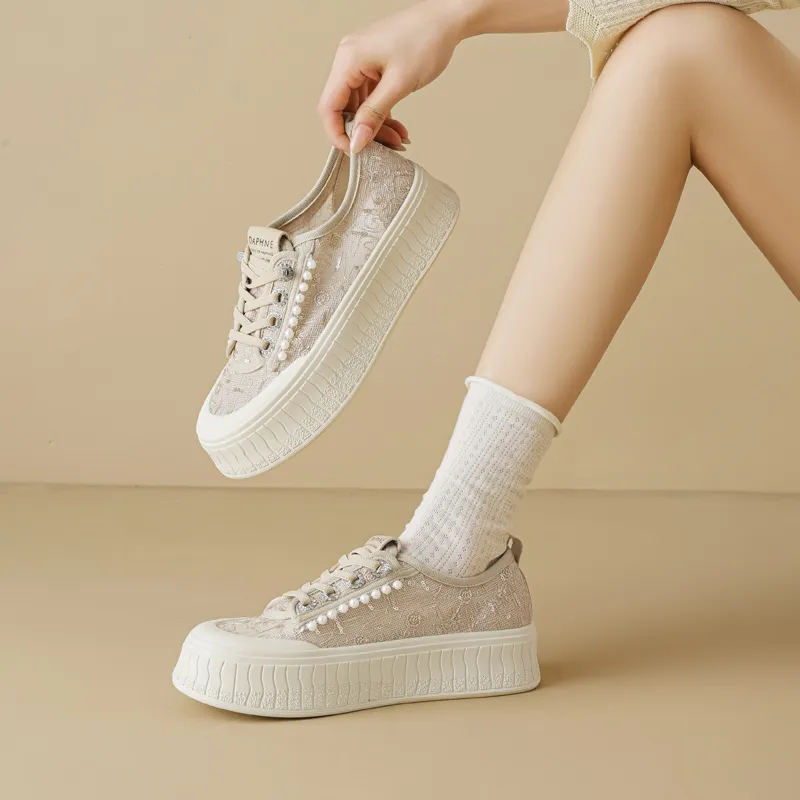 DAPHNE Breathable Low Top Skateboard Shoes Women's-9