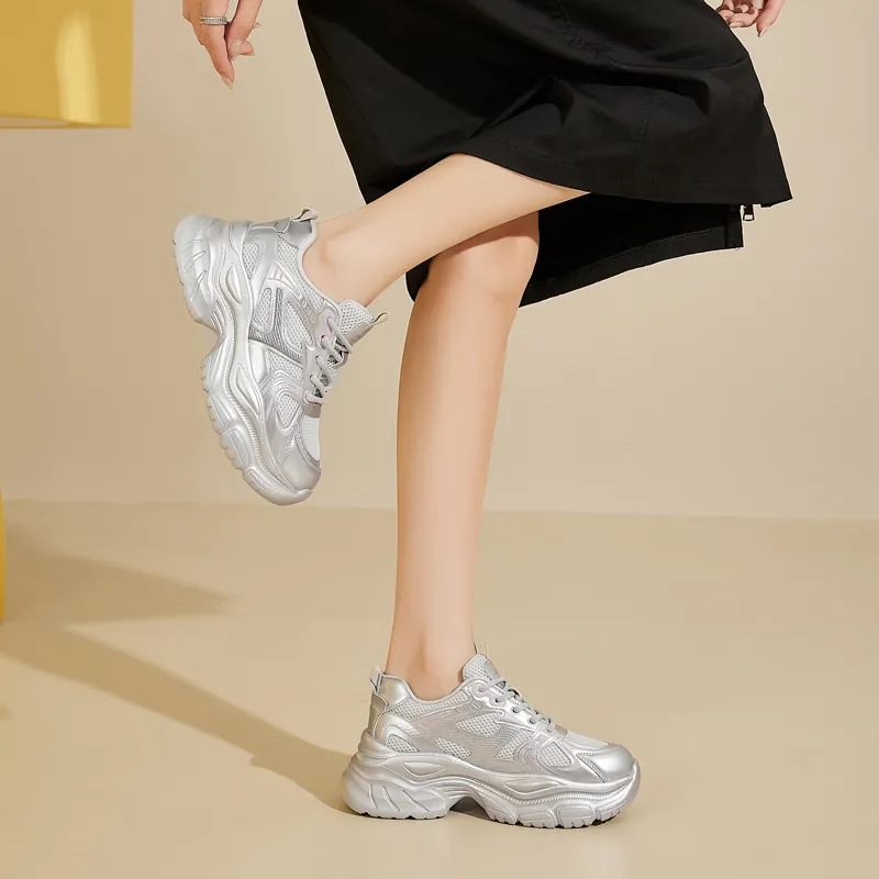 DAPHNE Low Top Chunky Sneakers Women's-3
