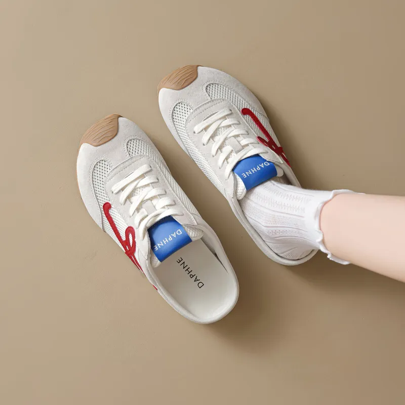 DAPHNE Rubber Sole Closed Toe Slippers Women's-7