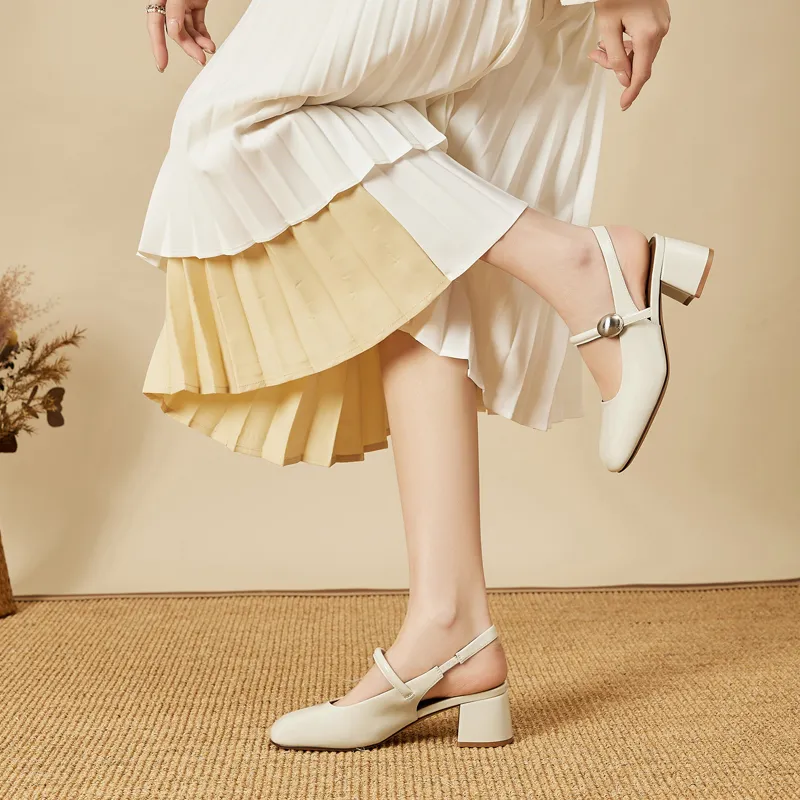 DAPHNE Chunky Heel High Heels Women's-8
