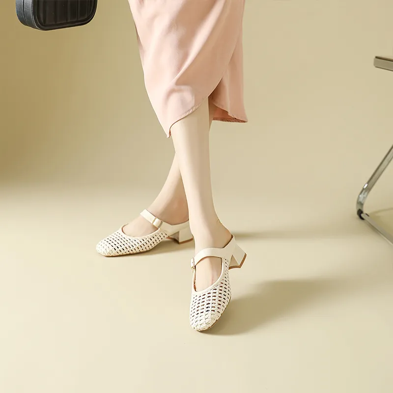 DAPHNE Rubber Sole Slip Resistant Closed Toe Slippers Women's-3