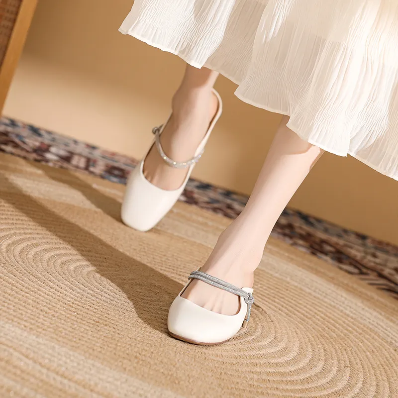 DAPHNE Rubber Sole Slip Resistant Closed Toe Slippers Women's-3
