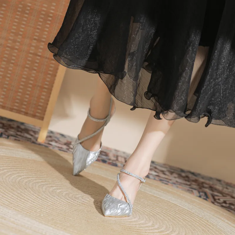 DAPHNE Slim Heel High Heels 7.5CM Women's-3