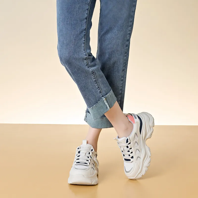 DAPHNE Mid Top Chunky Sneakers Women's-6
