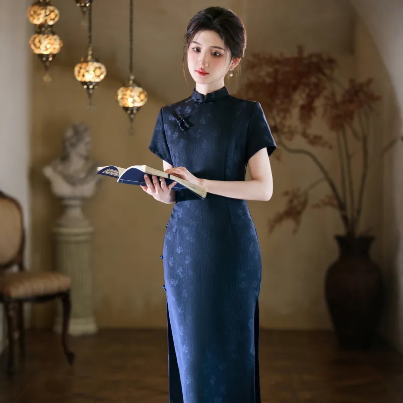 MJ Cheongsams Women's Blue-2