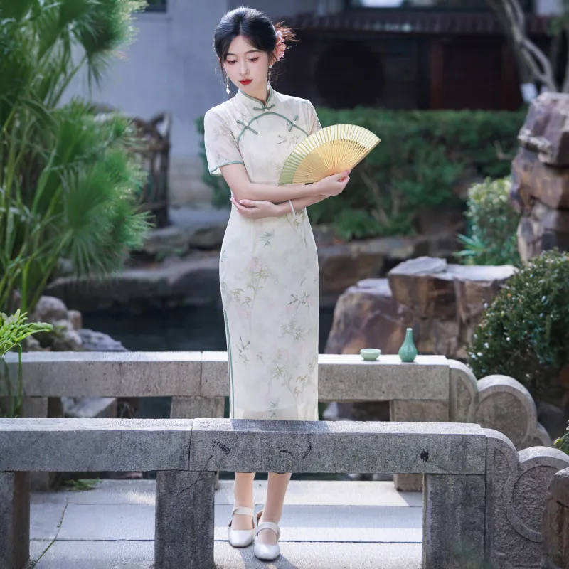 MJ Cheongsams Women's Green-3