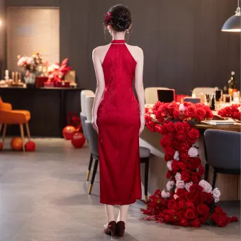 MJ Cheongsams Women's Red