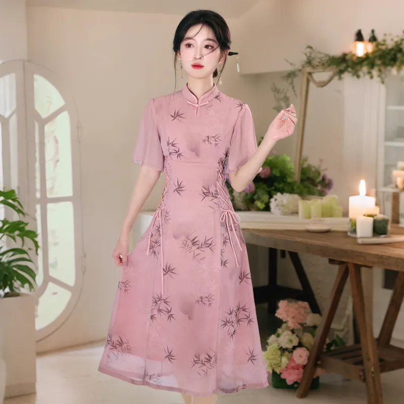 MJ Cheongsams Women's Pink-2