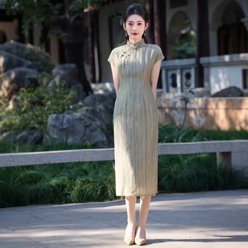 MJ Cheongsams Women's Green-2