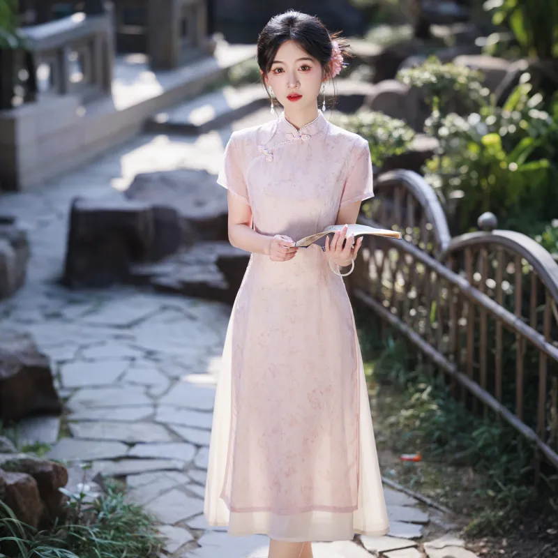 MJ Cheongsams Women's Pink-1