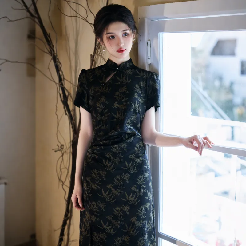 MJ Cheongsams Women's Black-2