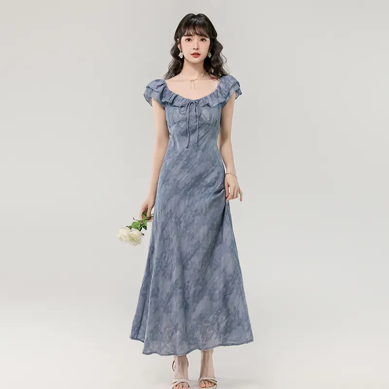 MJ Sleeveless Dresses Women's Haze Blue-4