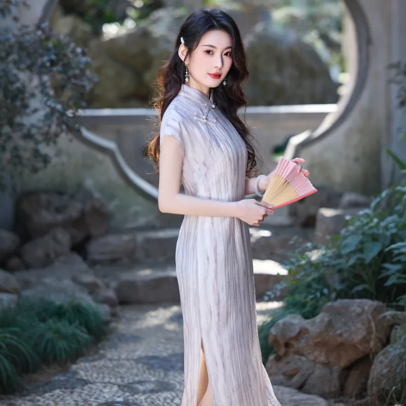 MJ Cheongsams Women's Purple-4