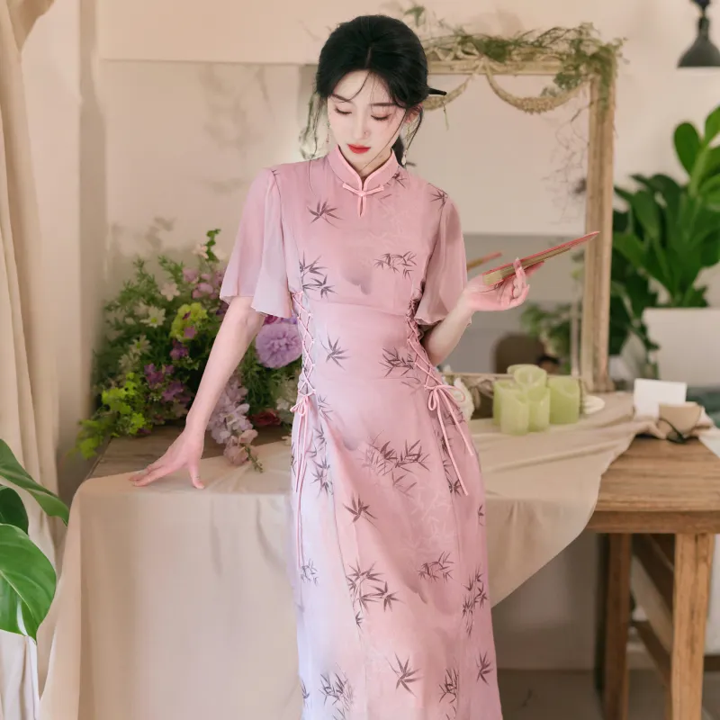 MJ Cheongsams Women's Pink-4