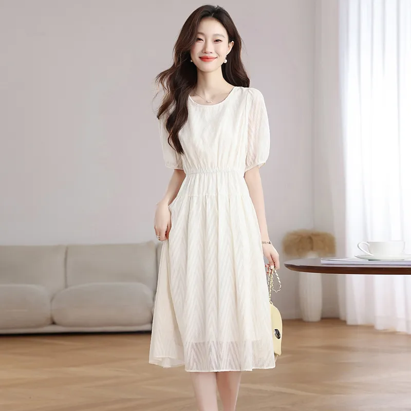 MJ Short Sleeved Dresses Women's Image Color-2