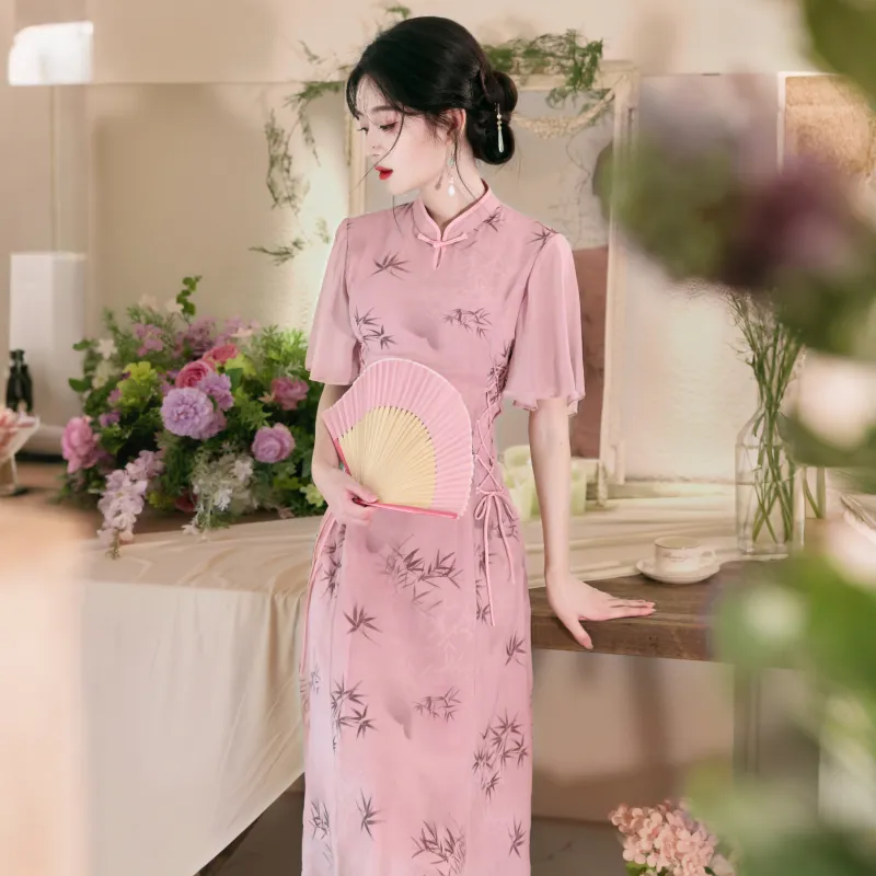 MJ Cheongsams Women's Pink-3