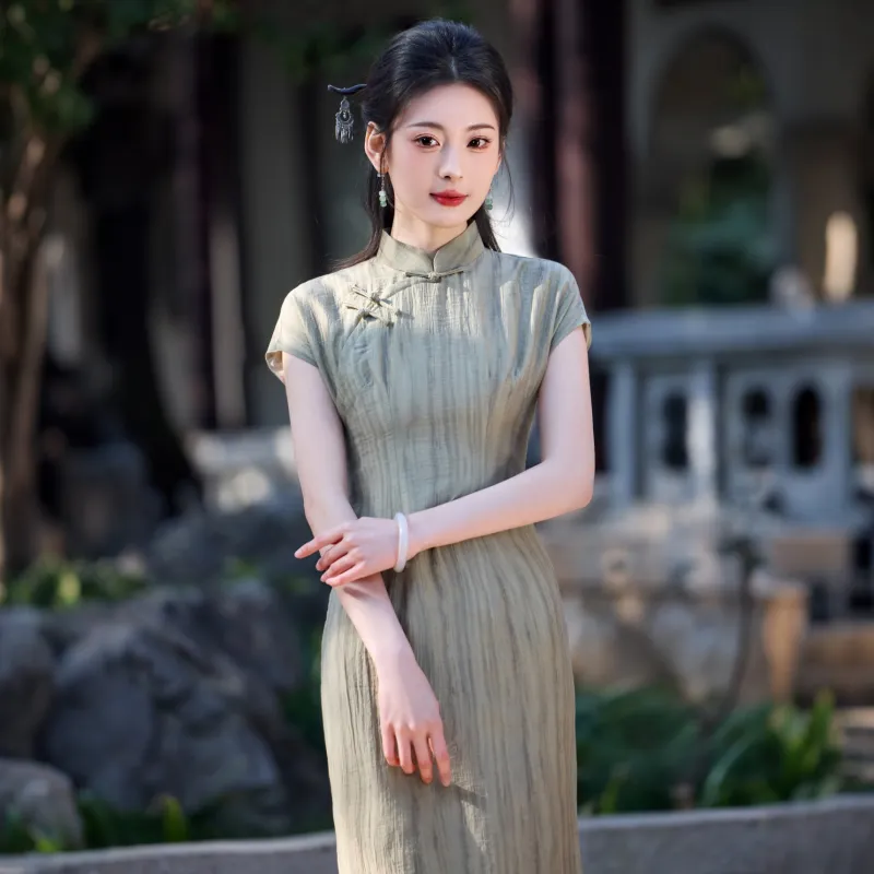 MJ Cheongsams Women's Green-4