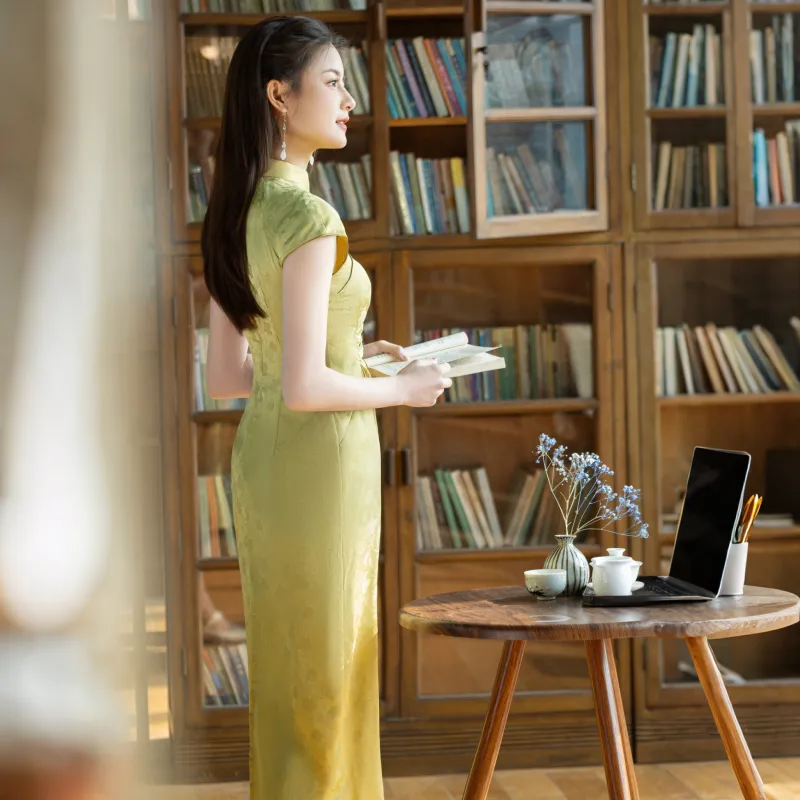 MJ Cheongsams Women's Yellow-2