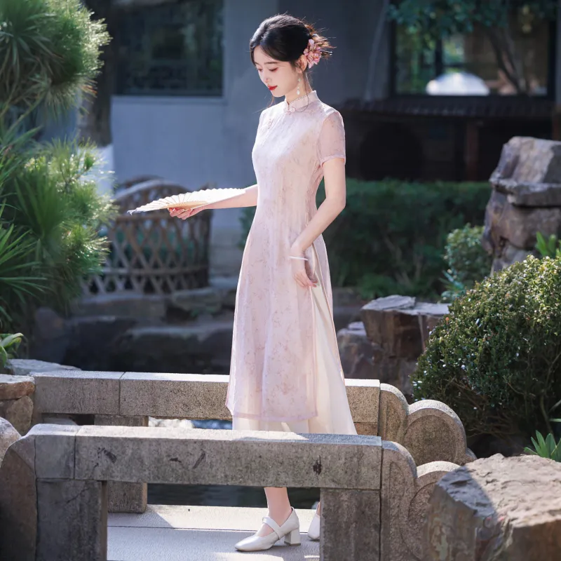 MJ Cheongsams Women's Pink-3