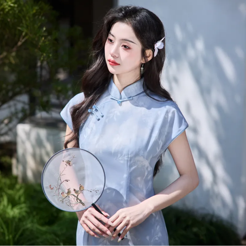 MJ Cheongsams Women's Light Purple-3
