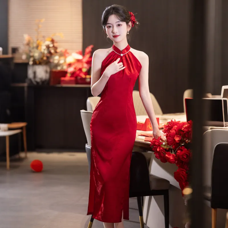 MJ Cheongsams Women's Red-1