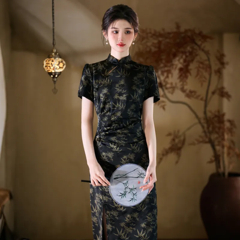 MJ Cheongsams Women's Black-3