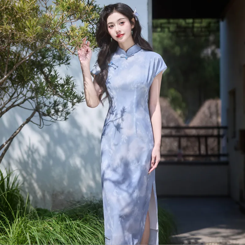 MJ Cheongsams Women's Light Purple-4