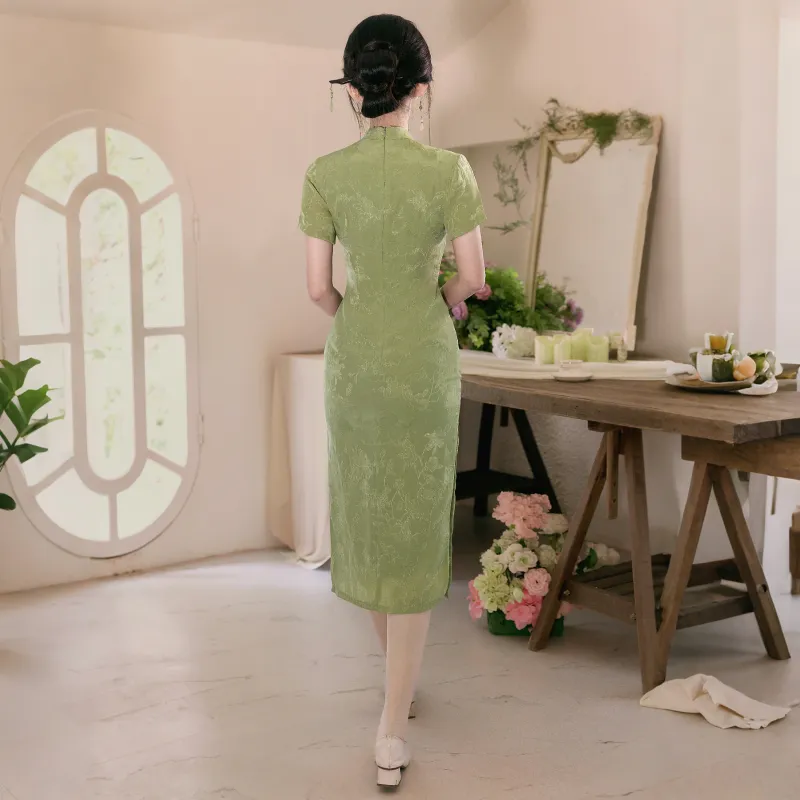 MJ Cheongsams Women's Green-1