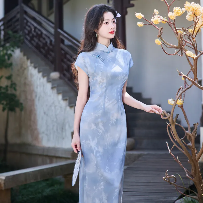 MJ Cheongsams Women's Light Purple-2