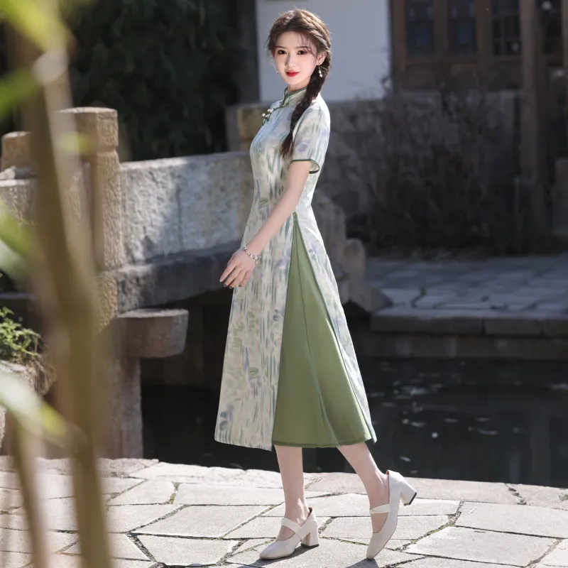 MJ Cheongsams Women's White-5