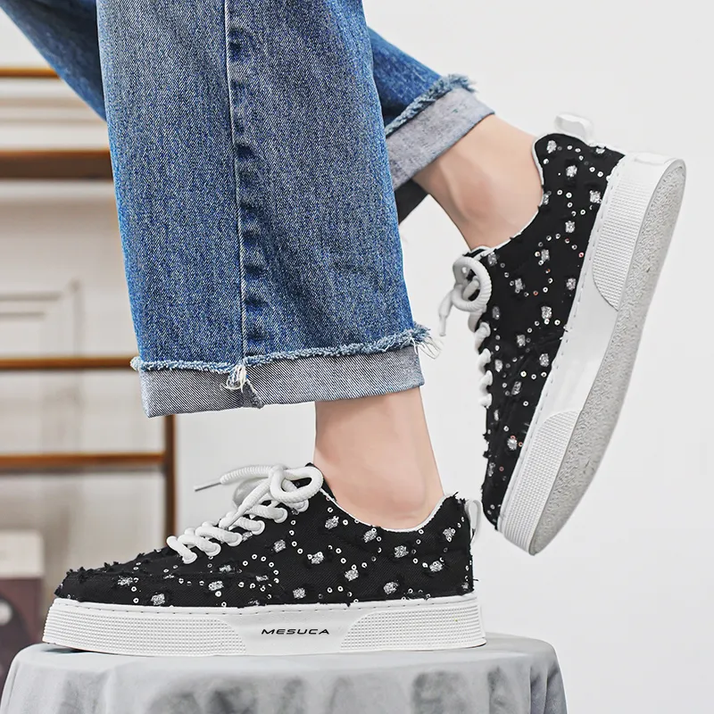 MESUCA Canvas Shoes Men Low Top-7