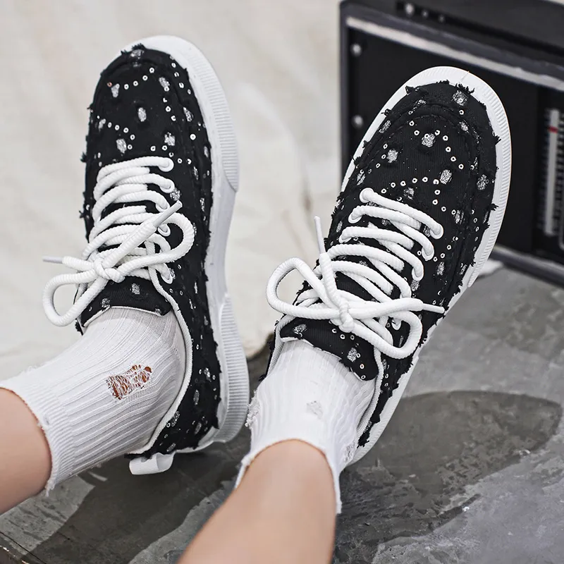 MESUCA Canvas Shoes Men Low Top-6